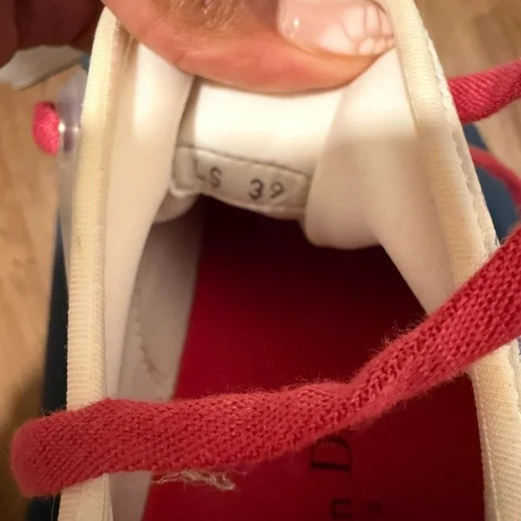Dior Women's Sneakers - Red, Blue, Cream